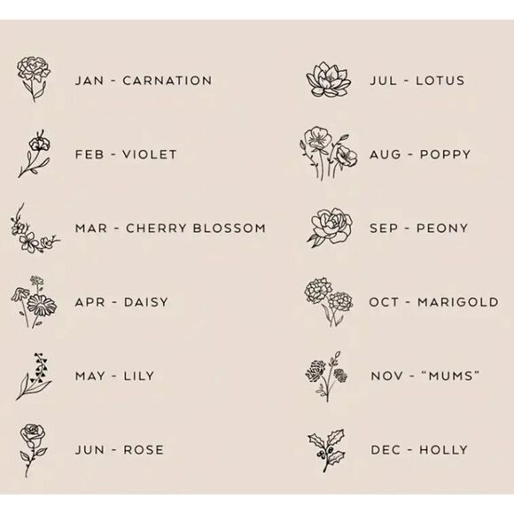 "July" Birth Flower & Glass Gem Pendant Necklace – Ruby-Inspired Sparkle - Picture 5 of 5